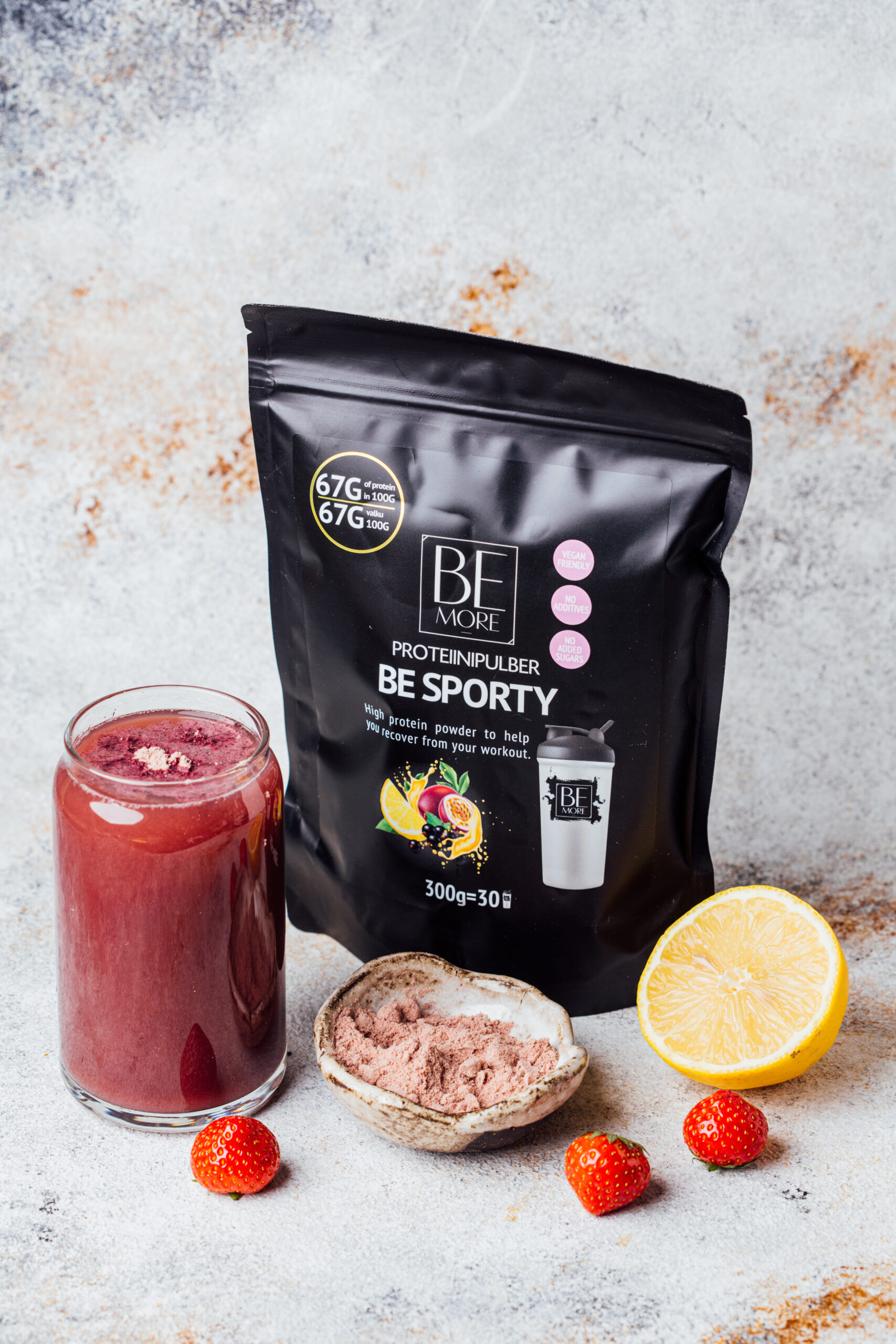 Be Sporty vegaaninen proteiinijauhe, 300 g