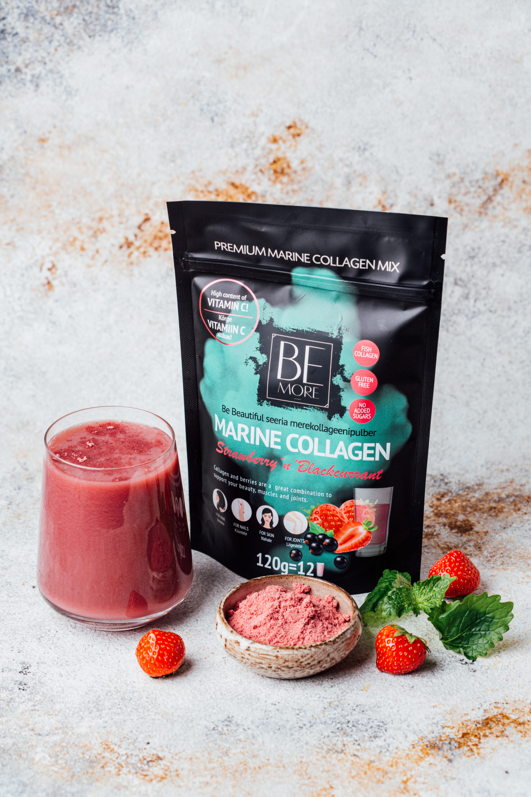 MARINE COLLAGEN Strawberry’n’Blackcurrant, 120g