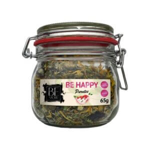 Be Happy yrttitee, joka sisältää yhdeksän eri superfood kasvia.