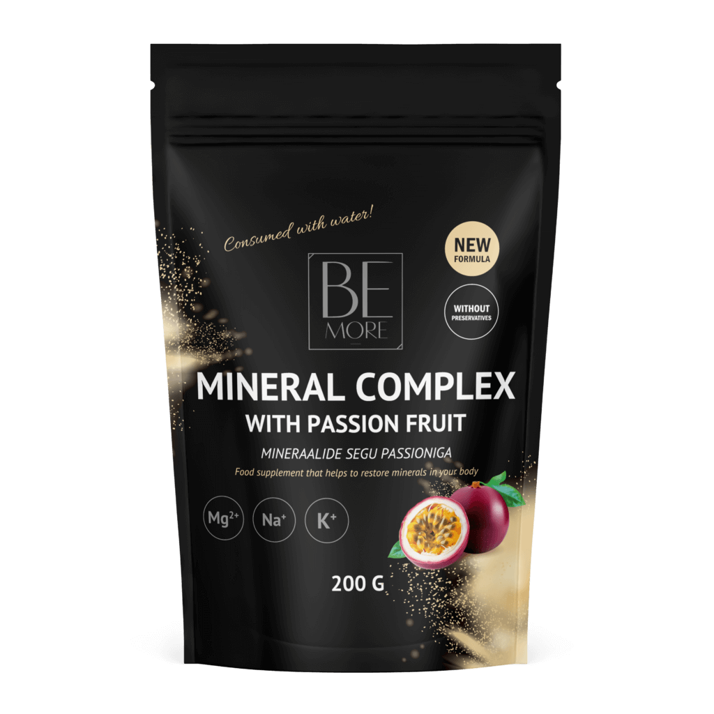 Mineraaliyhdistelmä passionhedelmällä